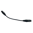 deetech Adapterkabel 18cm - XLR female auf XLR female Stecker, schwarz