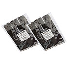 20er Set deetech VCT-20GR - Kabelklett / Klettband medium, 200x20mm,grau-schwarz